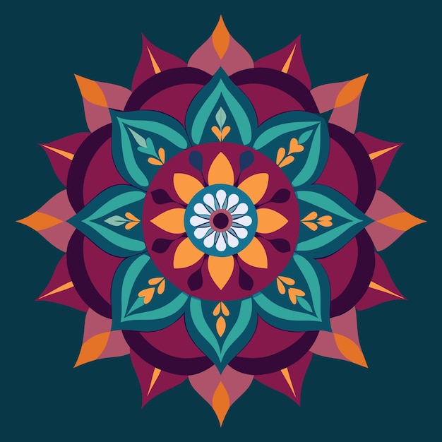 Wzorzec tekstylny Mandala
