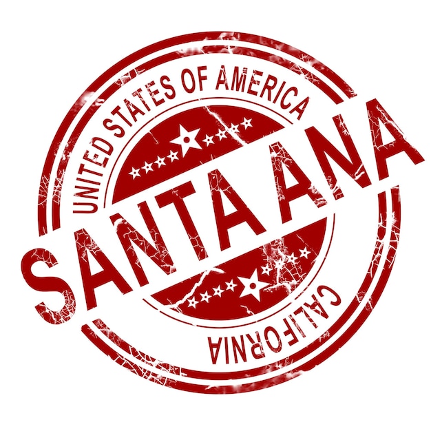 X9Santa Ana z białym tłem