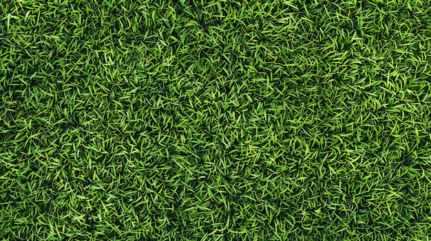 Z góry widok zielonej trawy tekstury tła płynny wzór dla pola sportowego lub powierzchni pola golfowego