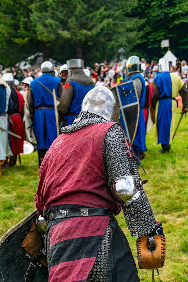 Zdjęcie z tyłu widok ludzi na boisku