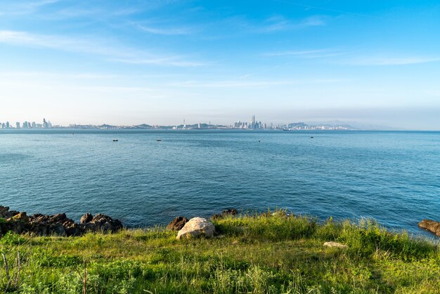 Z Widokiem Na Panoramę Wybrzeża Qingdao City