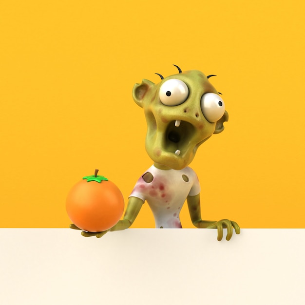 Zabawa 3d Ilustracji Zombie