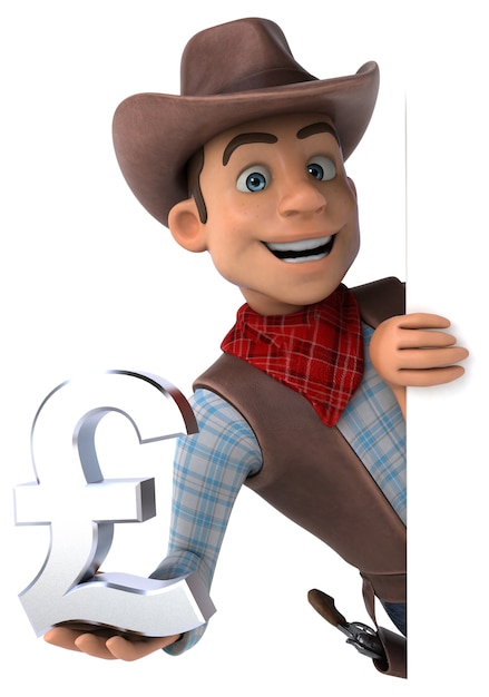 Zabawa Cowboy 3d Ilustracja