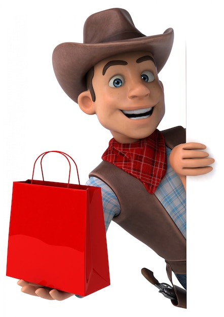 Zabawa Cowboy - 3D ilustracji