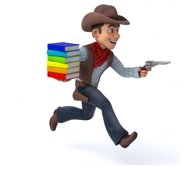 Zabawa Cowboy - 3D ilustracji