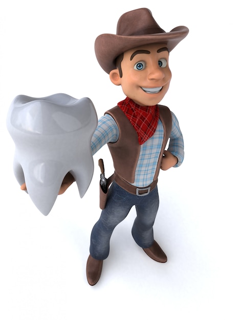 Zabawa Cowboy - 3D ilustracji