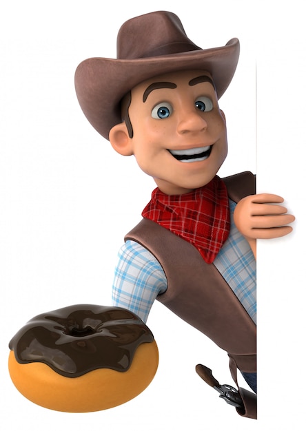 Zabawa Cowboy - 3D ilustracji