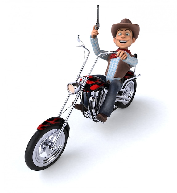 Zabawa Cowboy - 3D ilustracji