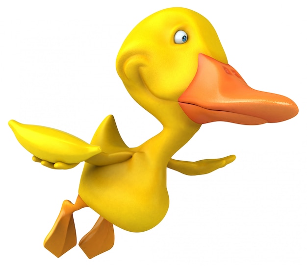 Zabawa kaczka - 3D ilustracji
