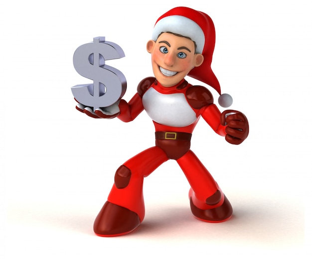 Zabawa Super Święty Mikołaj - postać 3D