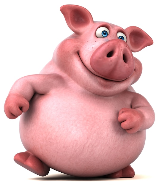 Zabawa świnia - ilustracja 3D