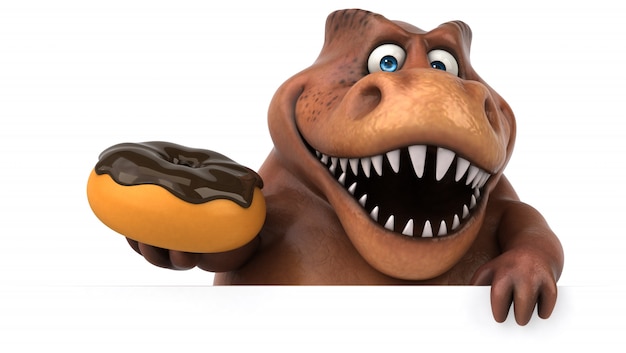 Zabawa Trex - ilustracja 3D