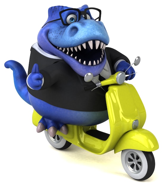Zabawa Trex - ilustracja 3D