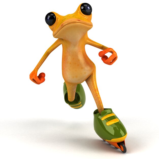 Zabawa żaba - 3D ilustracji