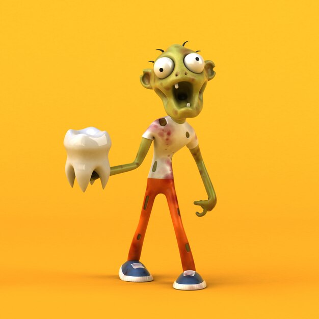 Zabawa zombie - ilustracja 3D