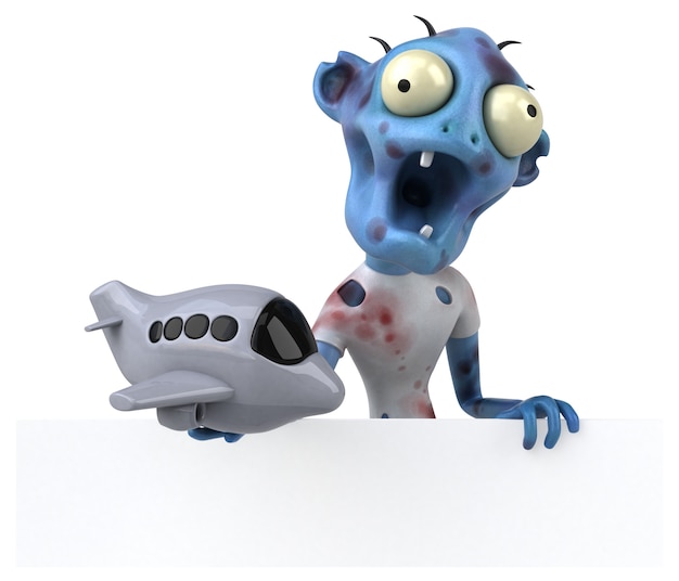 Zabawa zombie - ilustracja 3D