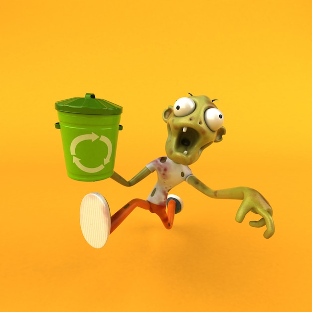 Zdjęcie zabawa zombie - ilustracja 3d