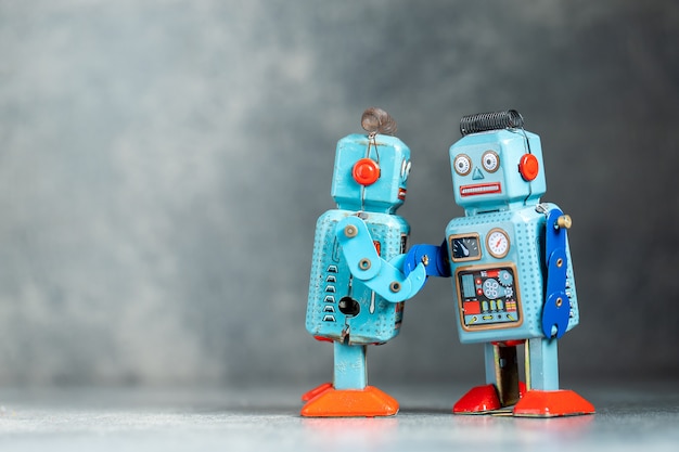Zabawka retro robot cyny retro