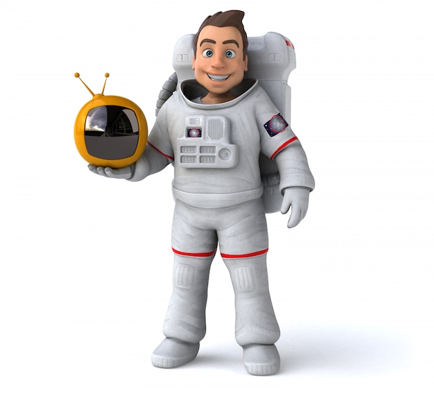 Zabawna animacja astronautów