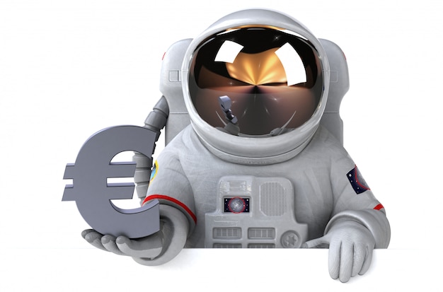 Zabawna animacja astronautów