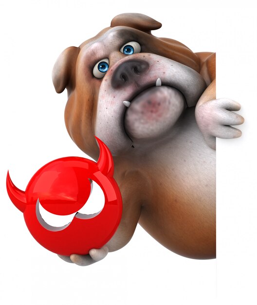 Zabawna animacja buldoga