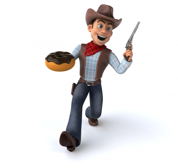 Zabawna animacja Cowboy