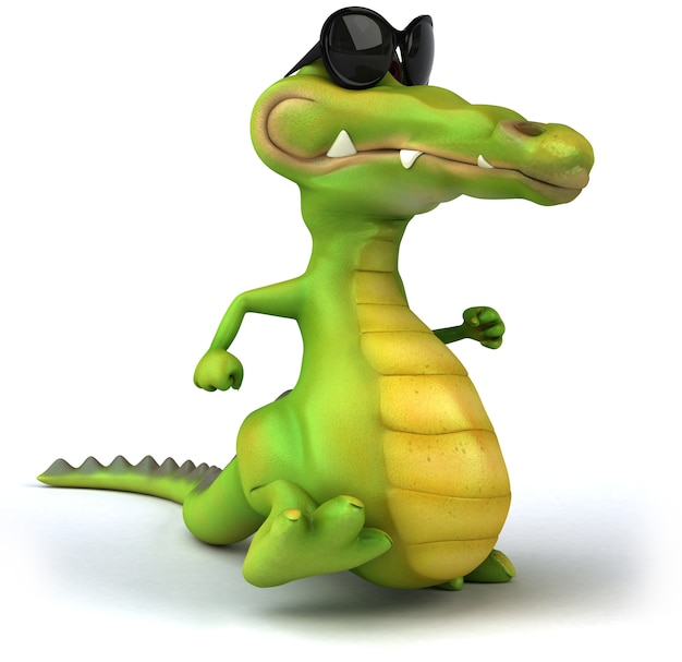 Zdjęcie zabawna animacja krokodyla