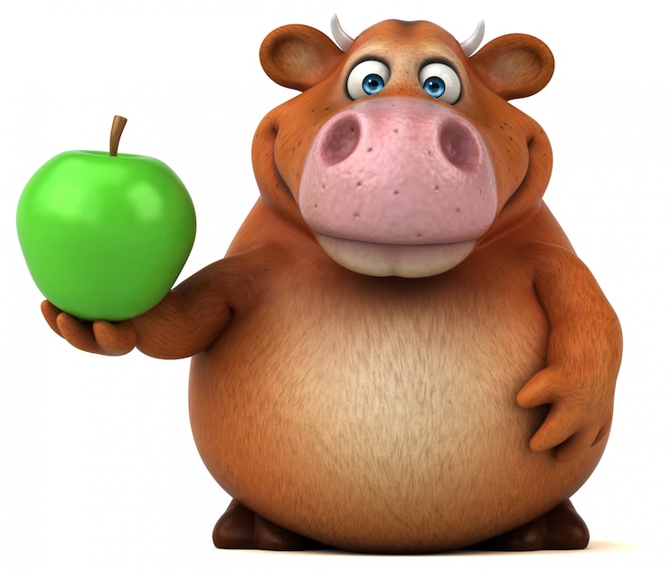 Zdjęcie zabawna animacja krów
