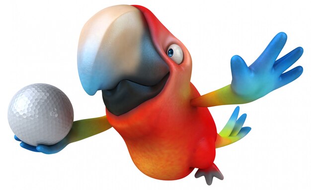 Zdjęcie zabawna animacja papugi