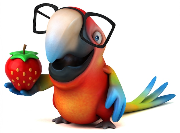 Zdjęcie zabawna animacja papugi