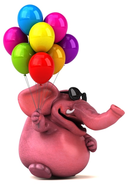Zabawna animacja słonia