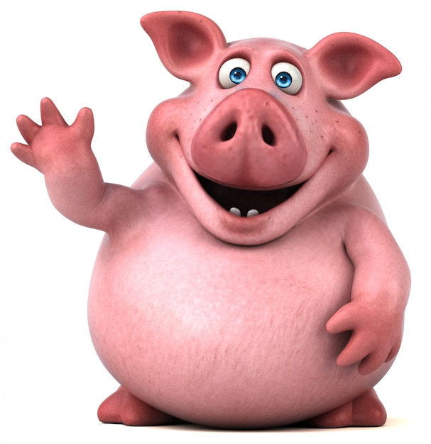 Zdjęcie zabawna animacja świni