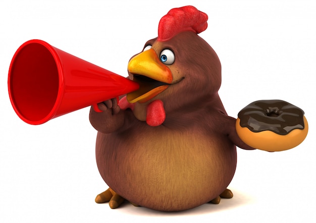 Zabawna animacja z kurczaka
