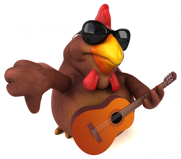 Zabawna animacja z kurczaka