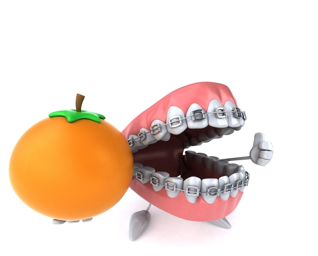Zabawna animacja zębów