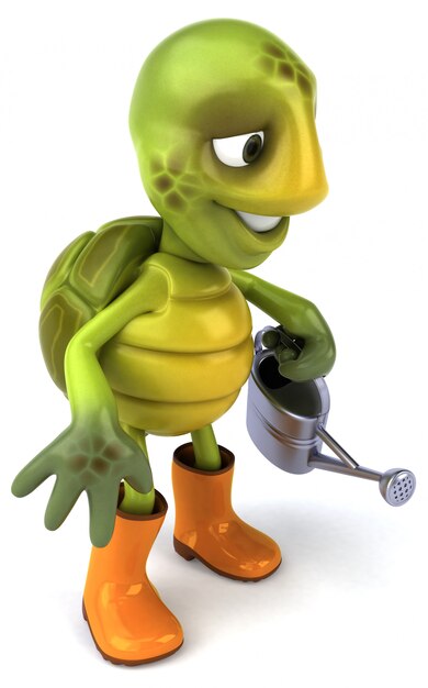 Zdjęcie zabawna animacja żółwia