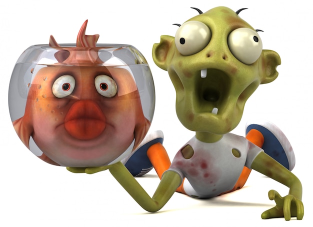 Zdjęcie zabawna animacja zombie