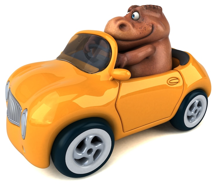Zdjęcie zabawna ilustracja trex 3d