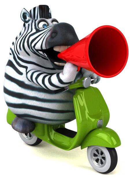 Zdjęcie zabawna ilustracja zebry