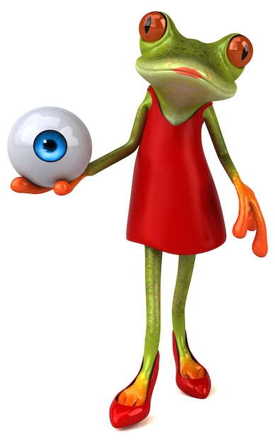 Zabawna żaba - ilustracja 3D