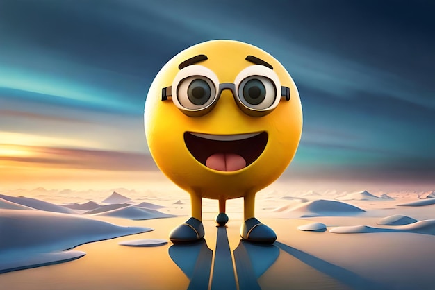 zabawne emoji koncepcja 3d ilustracja stylesad emoji szczęśliwe emoji