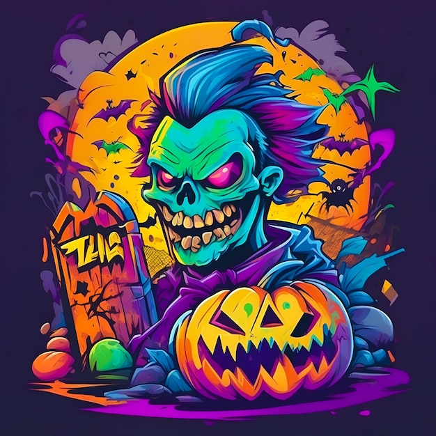 Zabawne ilustracje halloween