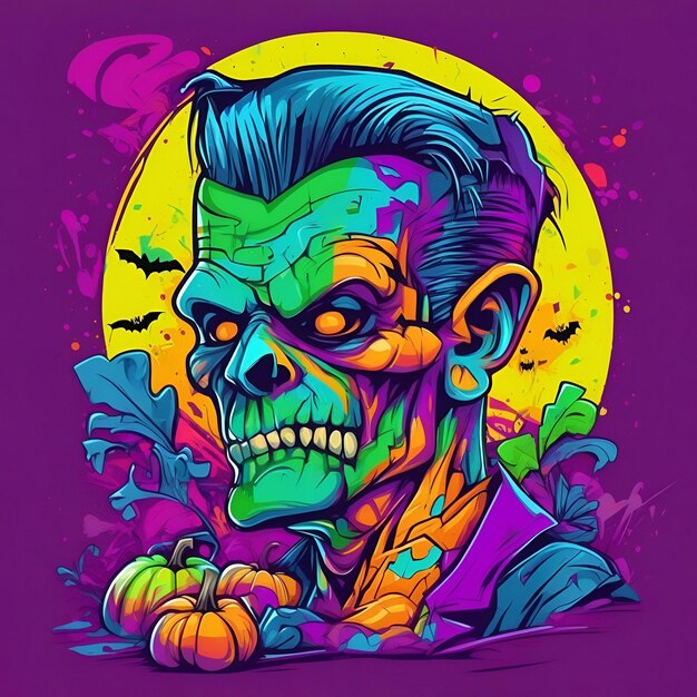 Zabawne ilustracje halloween