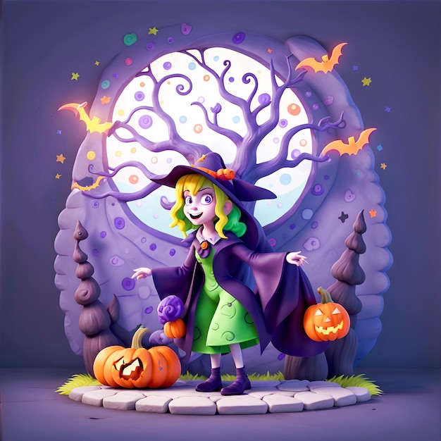 Zabawne ilustracje halloween