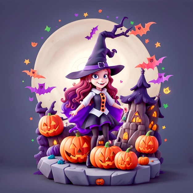 Zabawne ilustracje halloween