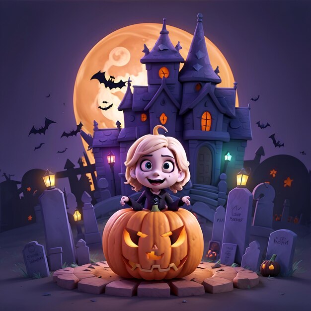 Zabawne ilustracje halloween