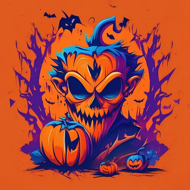 Zabawne ilustracje halloween