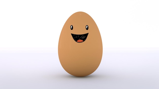 Zdjęcie zabawne jajka uśmiechnięte emotikony