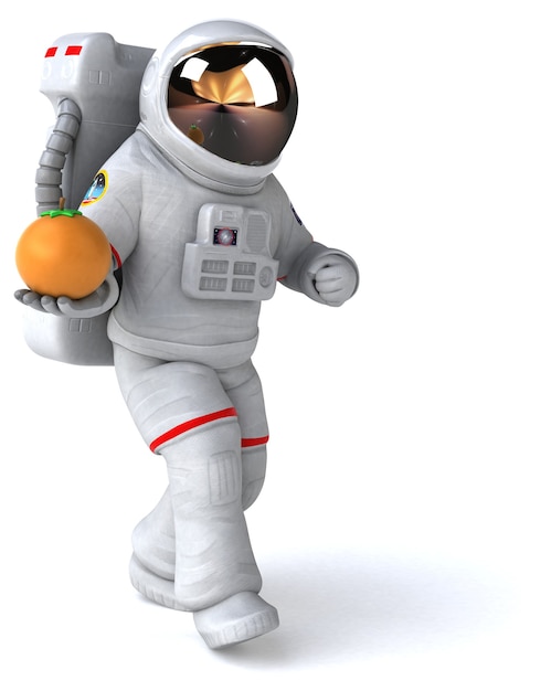 Zabawny Astronauta - Ilustracja 3d