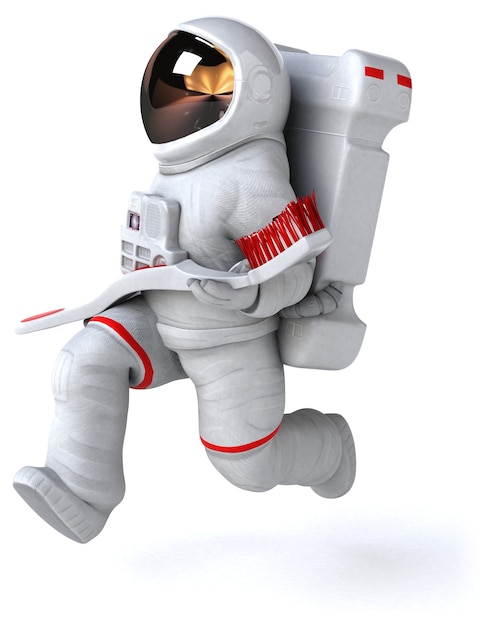 Zabawny Astronauta - Ilustracja 3d